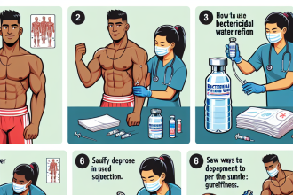 Come utilizzare correttamente l'acqua battericida per iniezioni nello sport