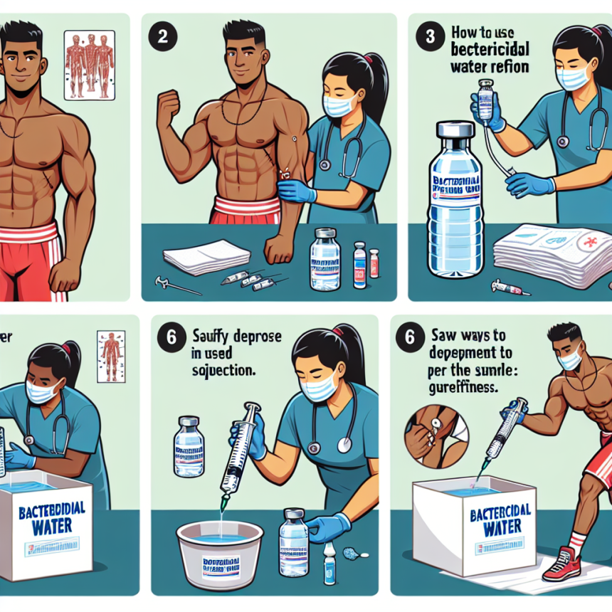 Come utilizzare correttamente l'acqua battericida per iniezioni nello sport